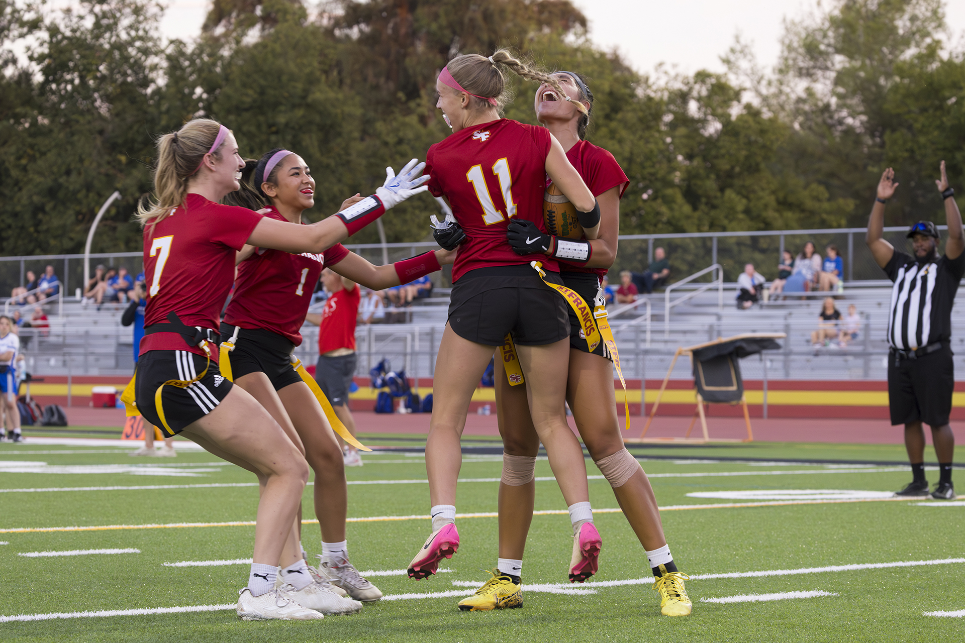 End zone jump ball caps Troubie win over Rocklin