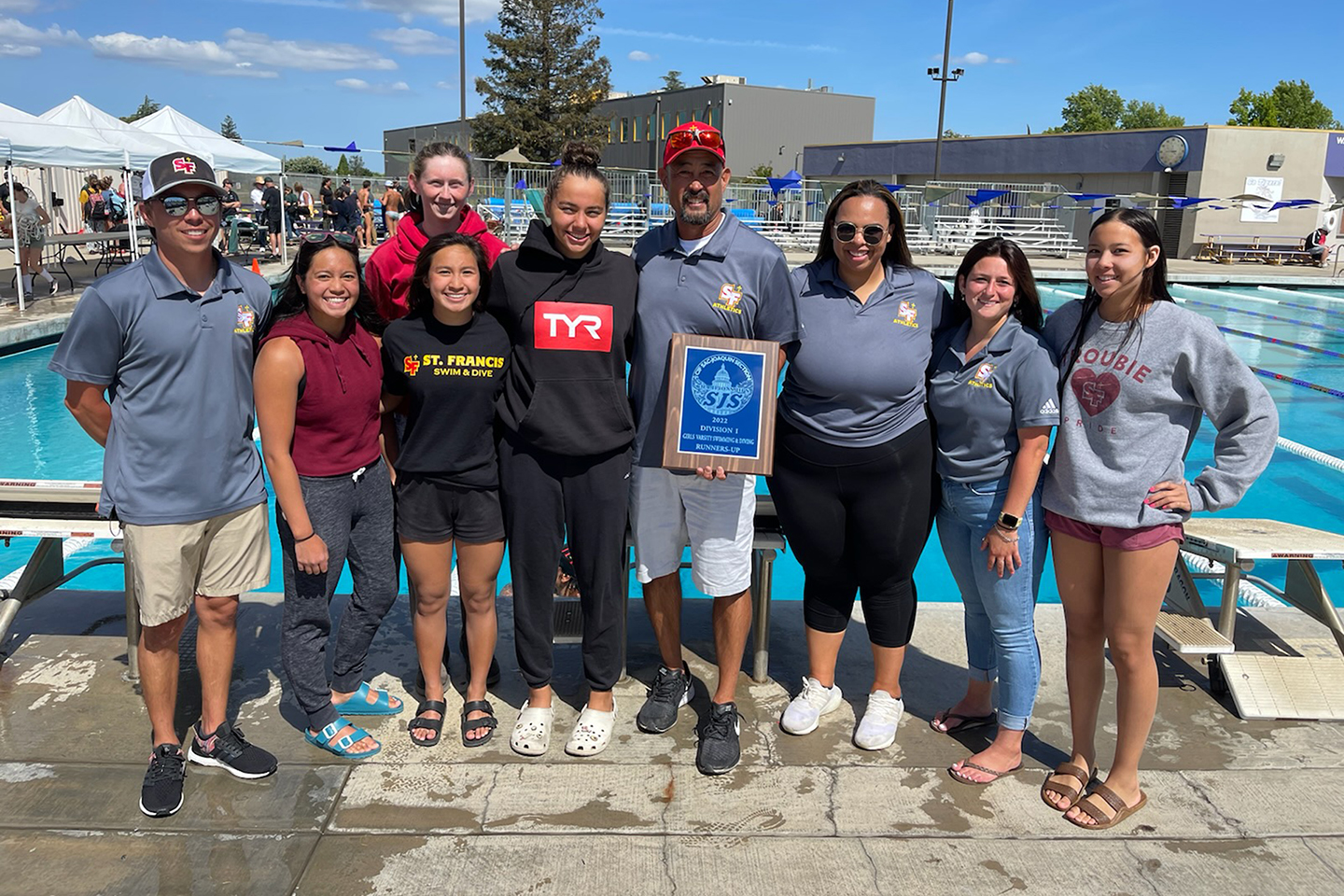 Troubie swim places second at section finals