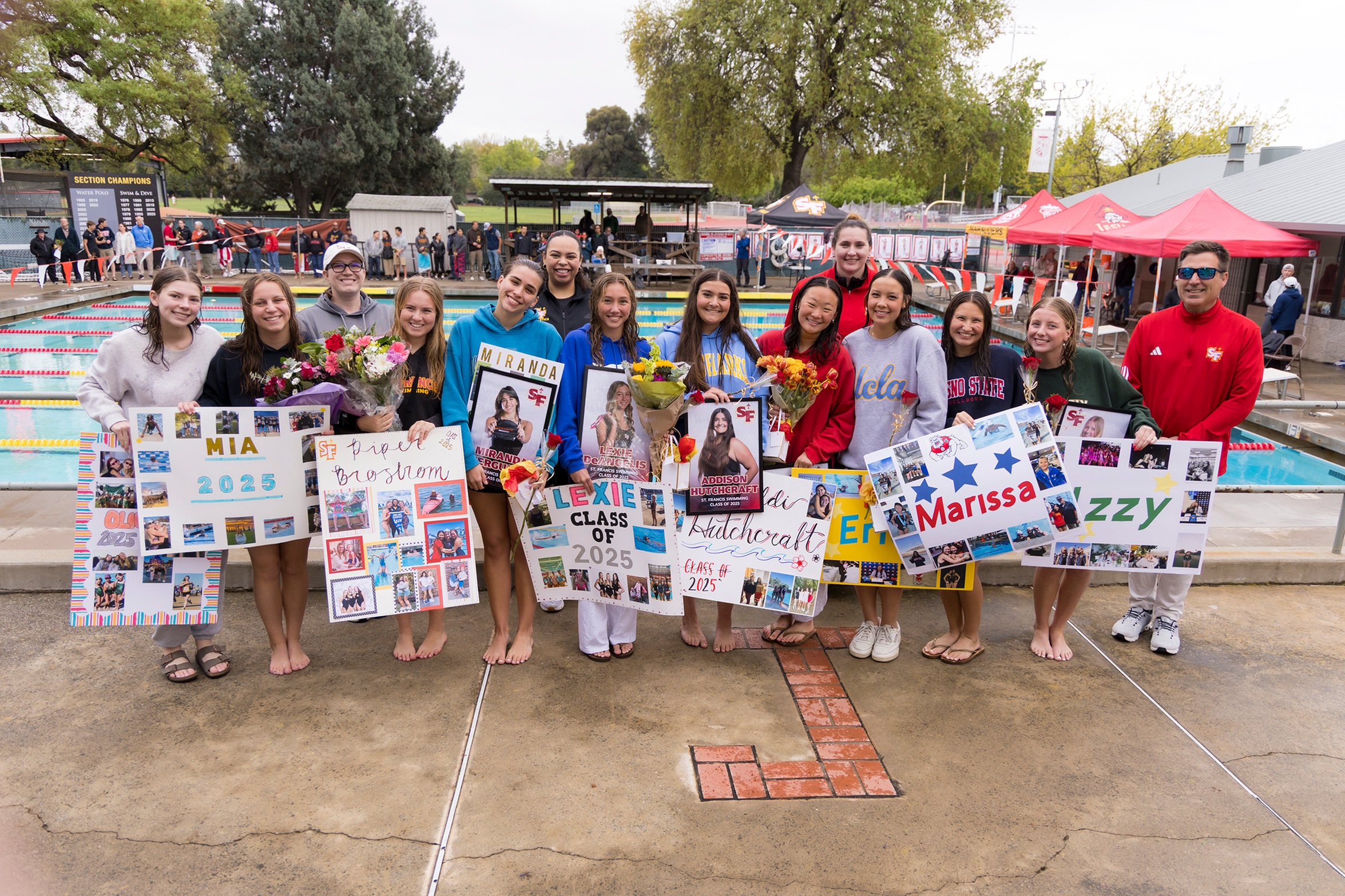 Troubie swim honors seniors with dual win against Rio
