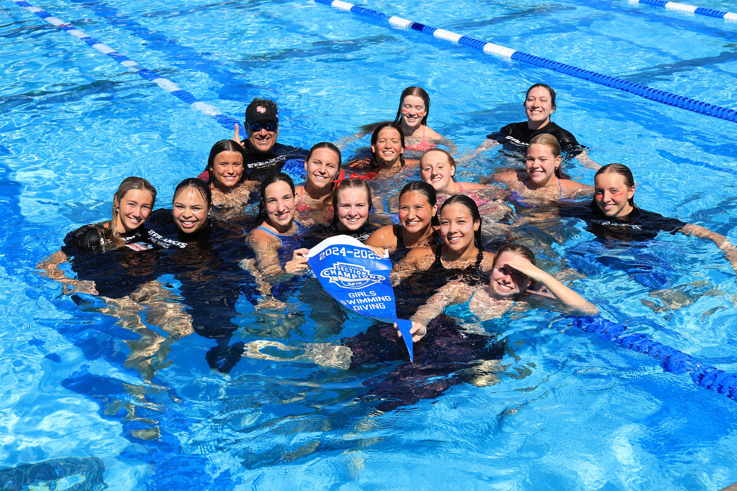 Troubies win third straight Sac-Joaquin Section swim and dive title