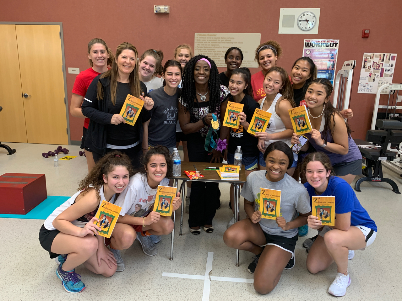 Olympian Bolton Talks to Basketball Program
