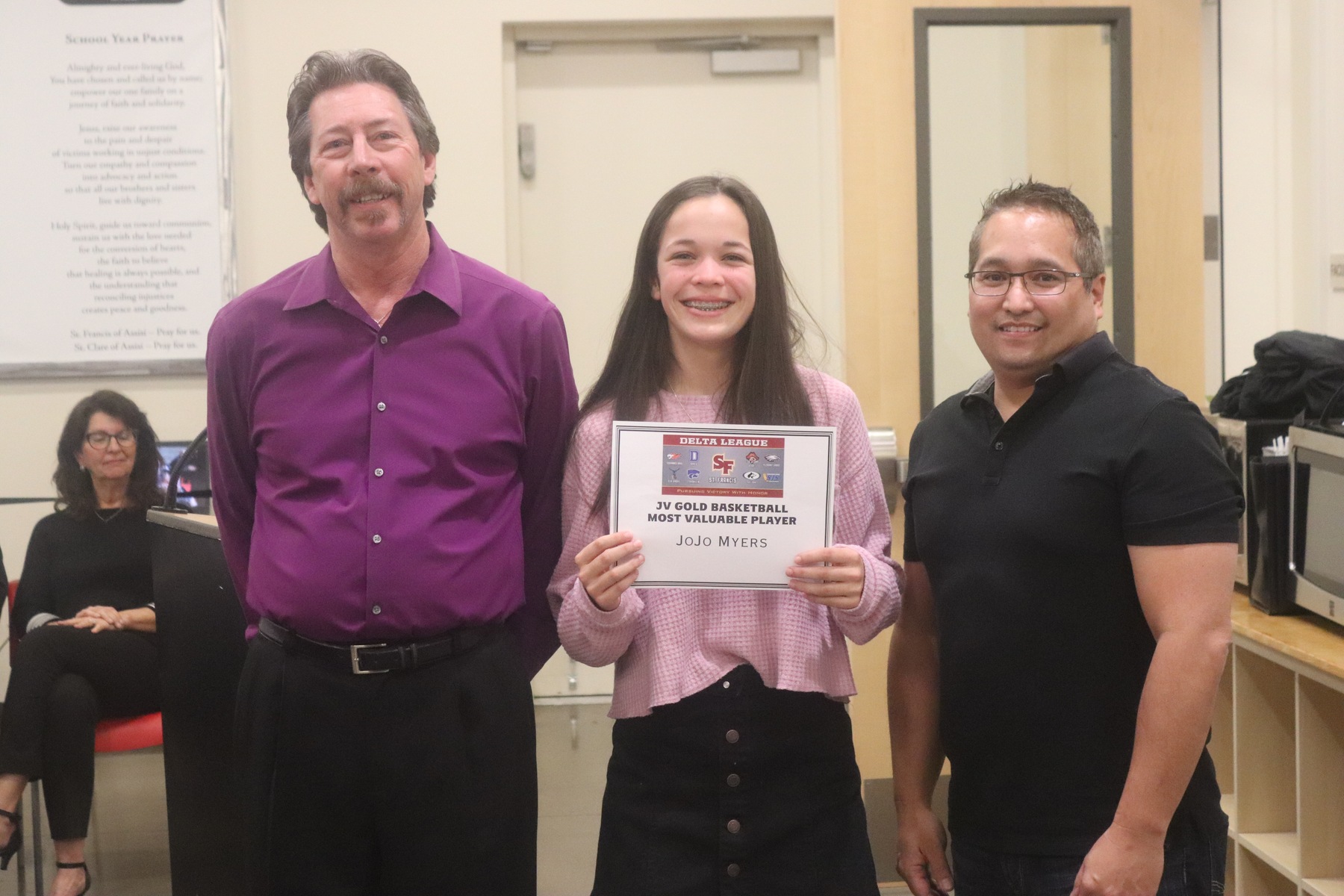 JV Gold Basketball's JoJo Myers Selected as Team MVP