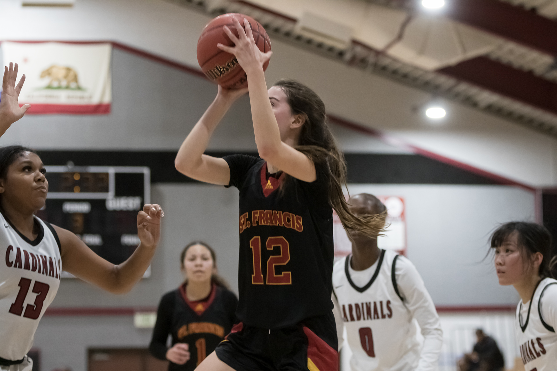 Varsity pulls to 61-44 victory against defending SJS Div. II champs