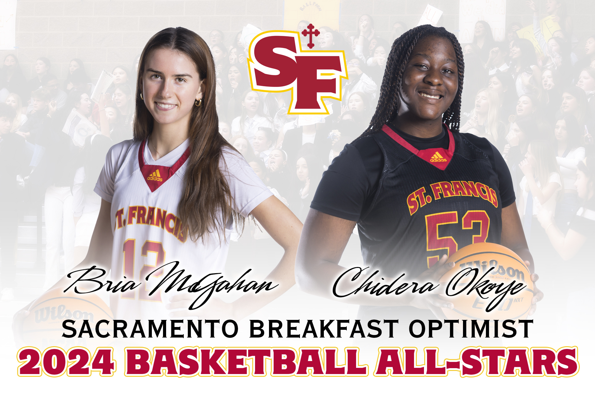 McGahan, Okoye earn local hoop honors