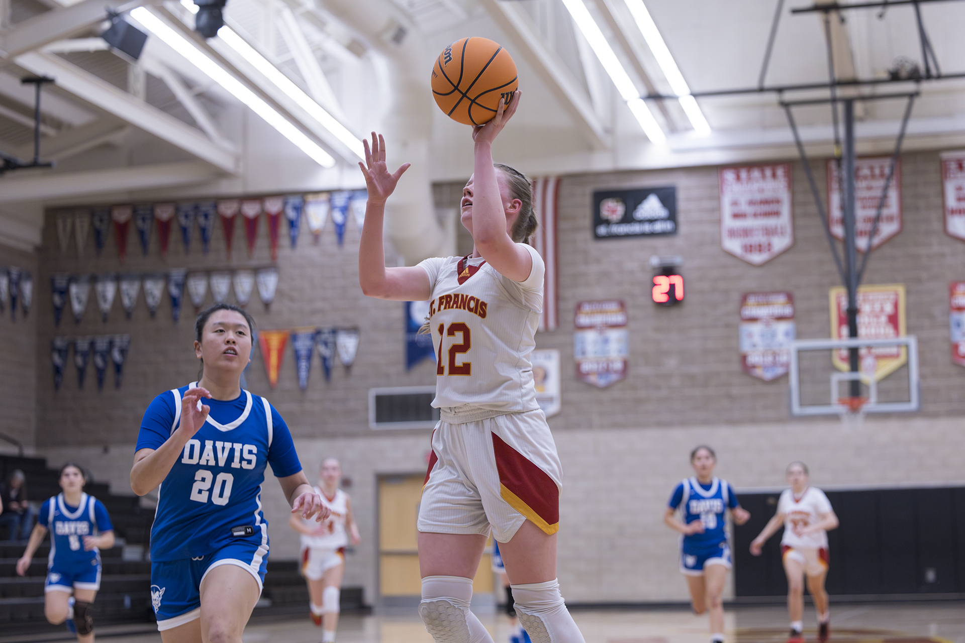 Blue Devils pull away against JV Gold in season finale