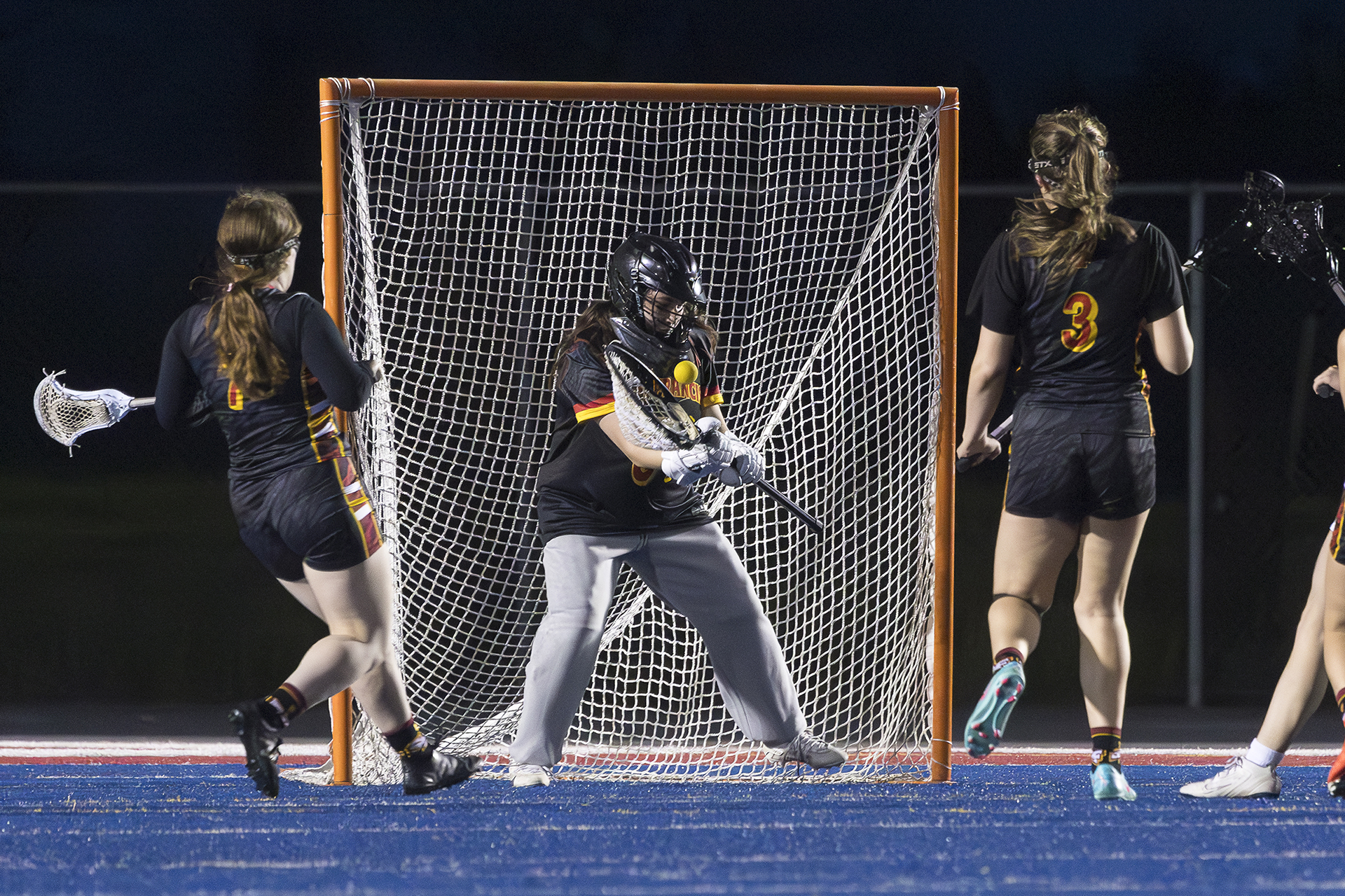 Gabri continues strong goalie play but JV falls to Mustangs