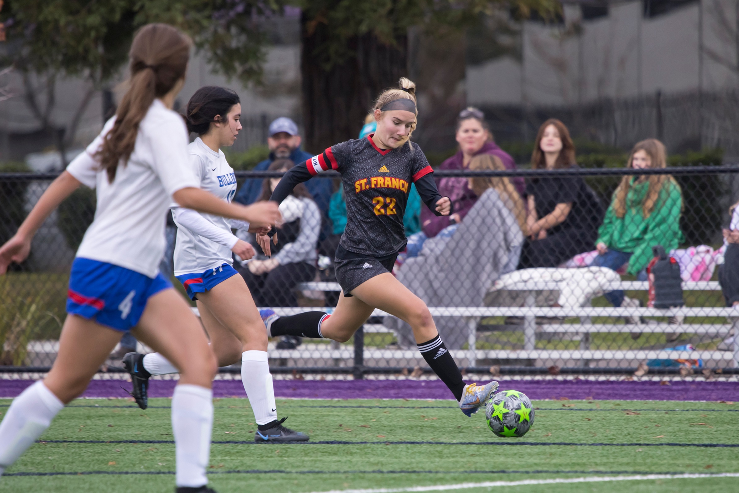 Nelson's brace leads JV Red to comeback win