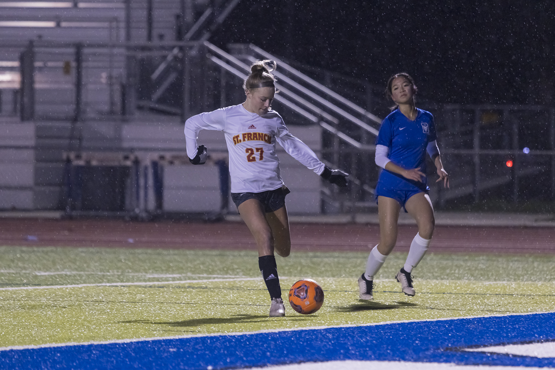 Sperber's hat trick leads JV Red past Davis