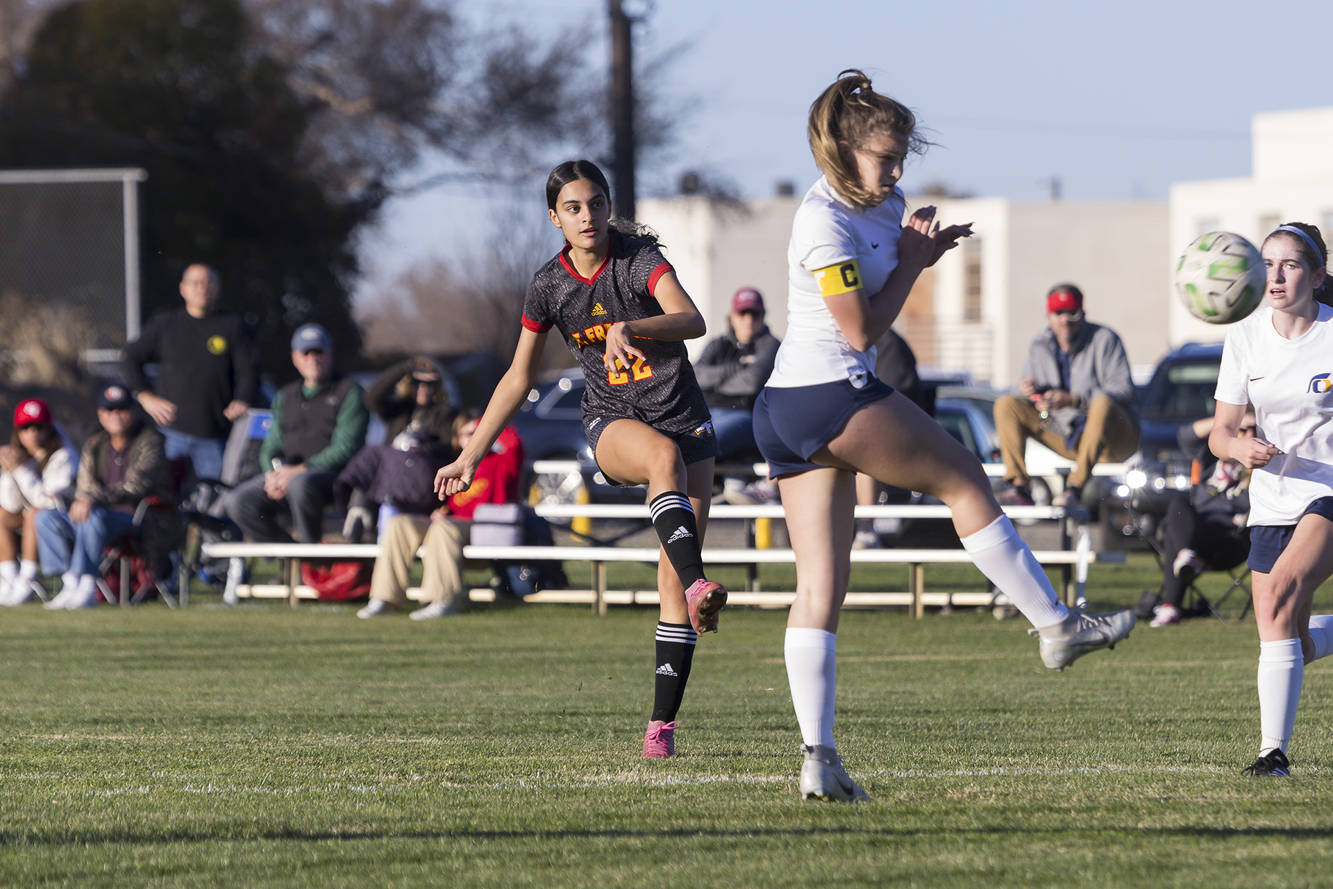 Larkin scores two but JV Red falls in second half