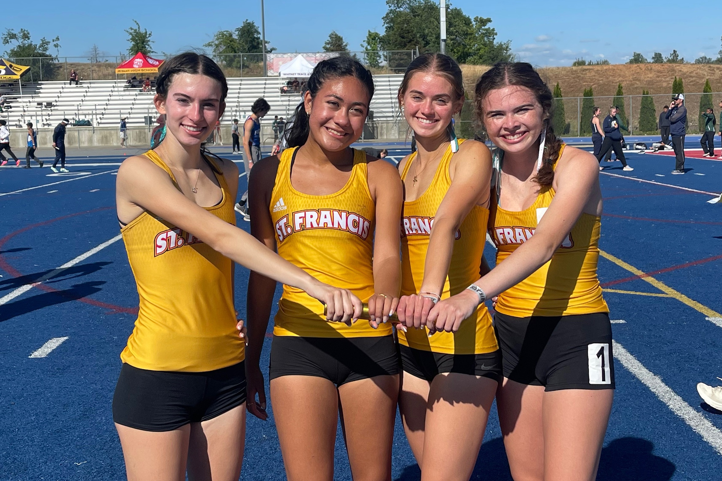 Relay record, pole vault title leads SF at D-I sections