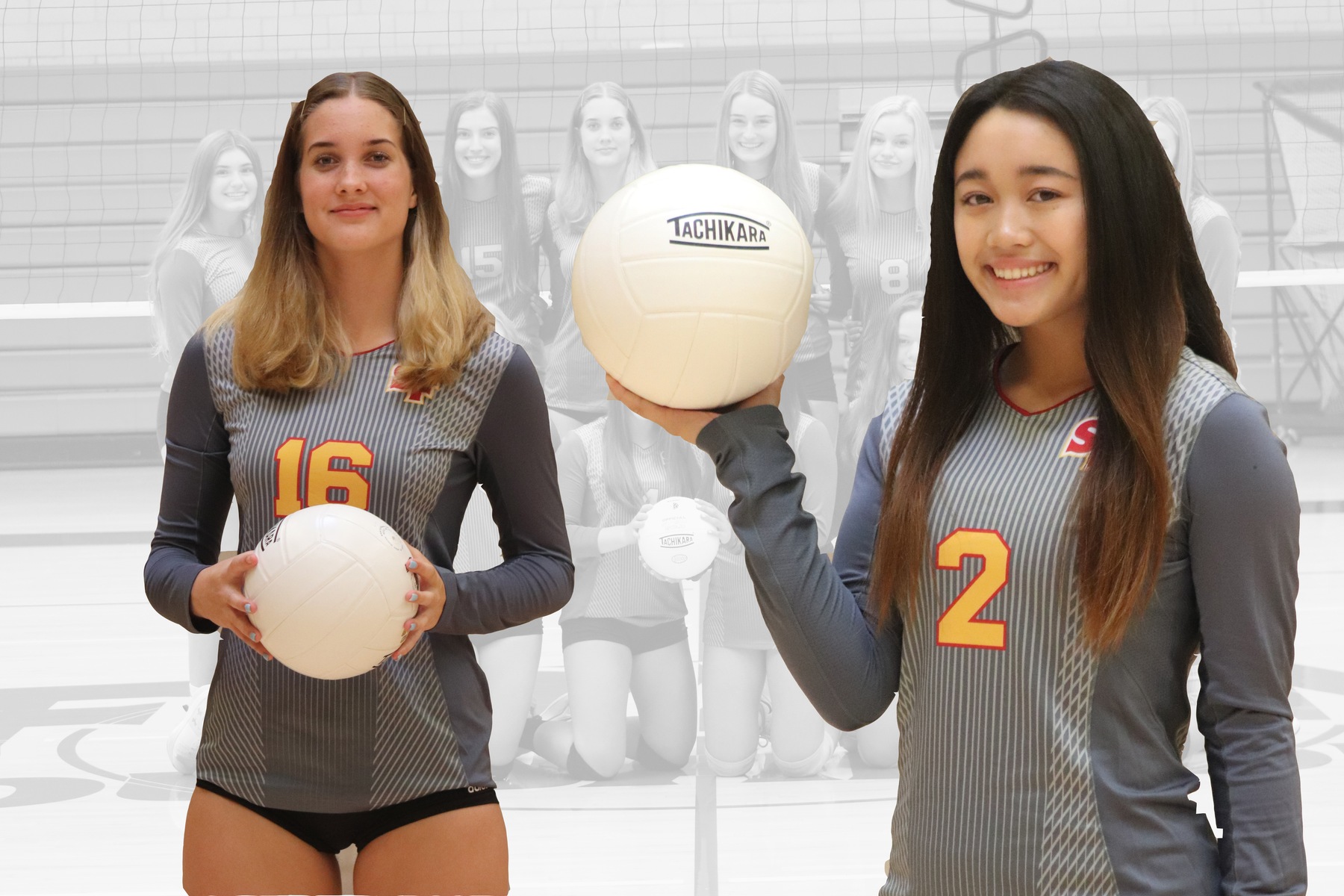 Two Earn Varsity Volleyball Promotions