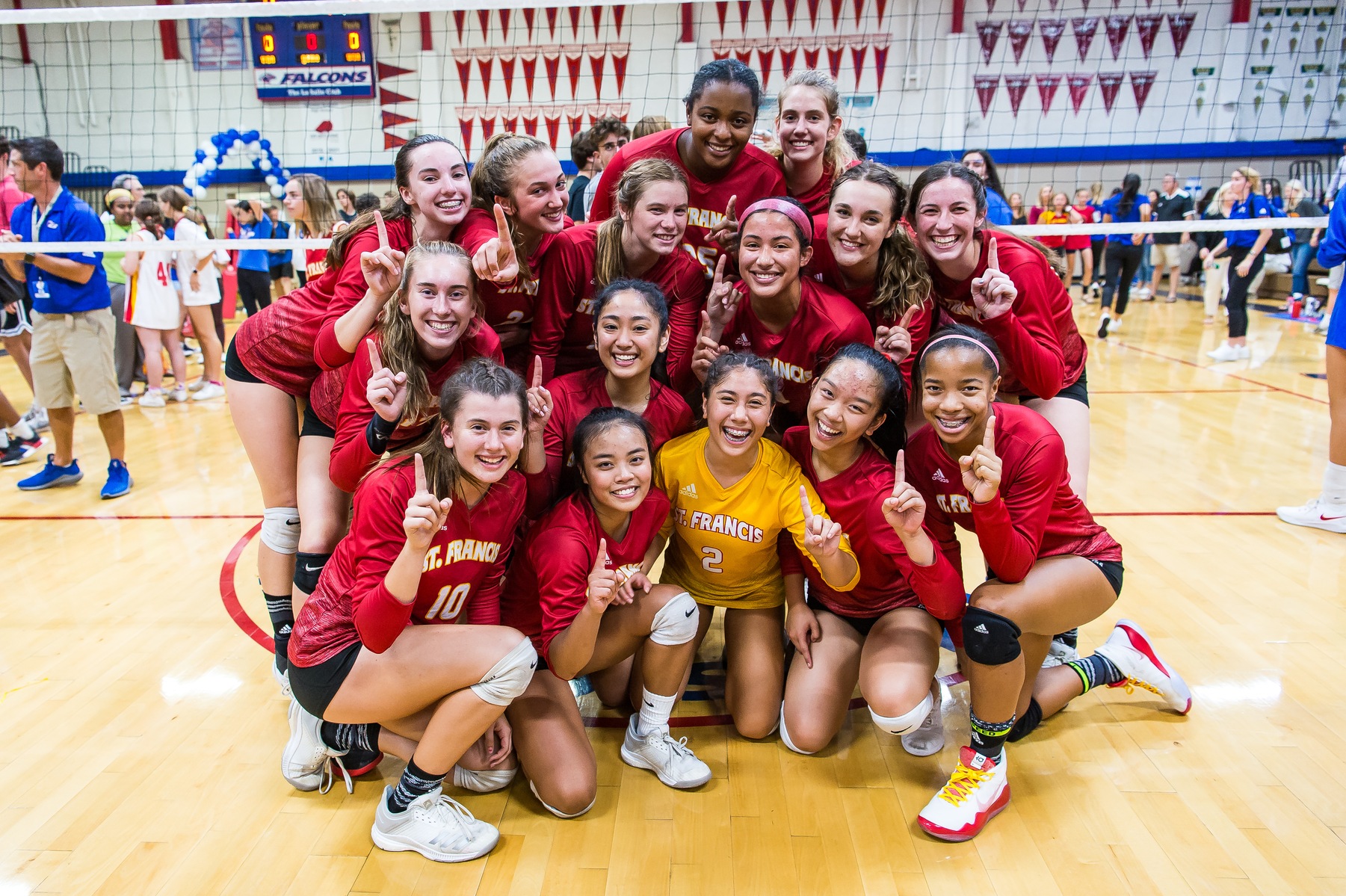 Volleyball Sweeps Christian Brothers in Holy Court