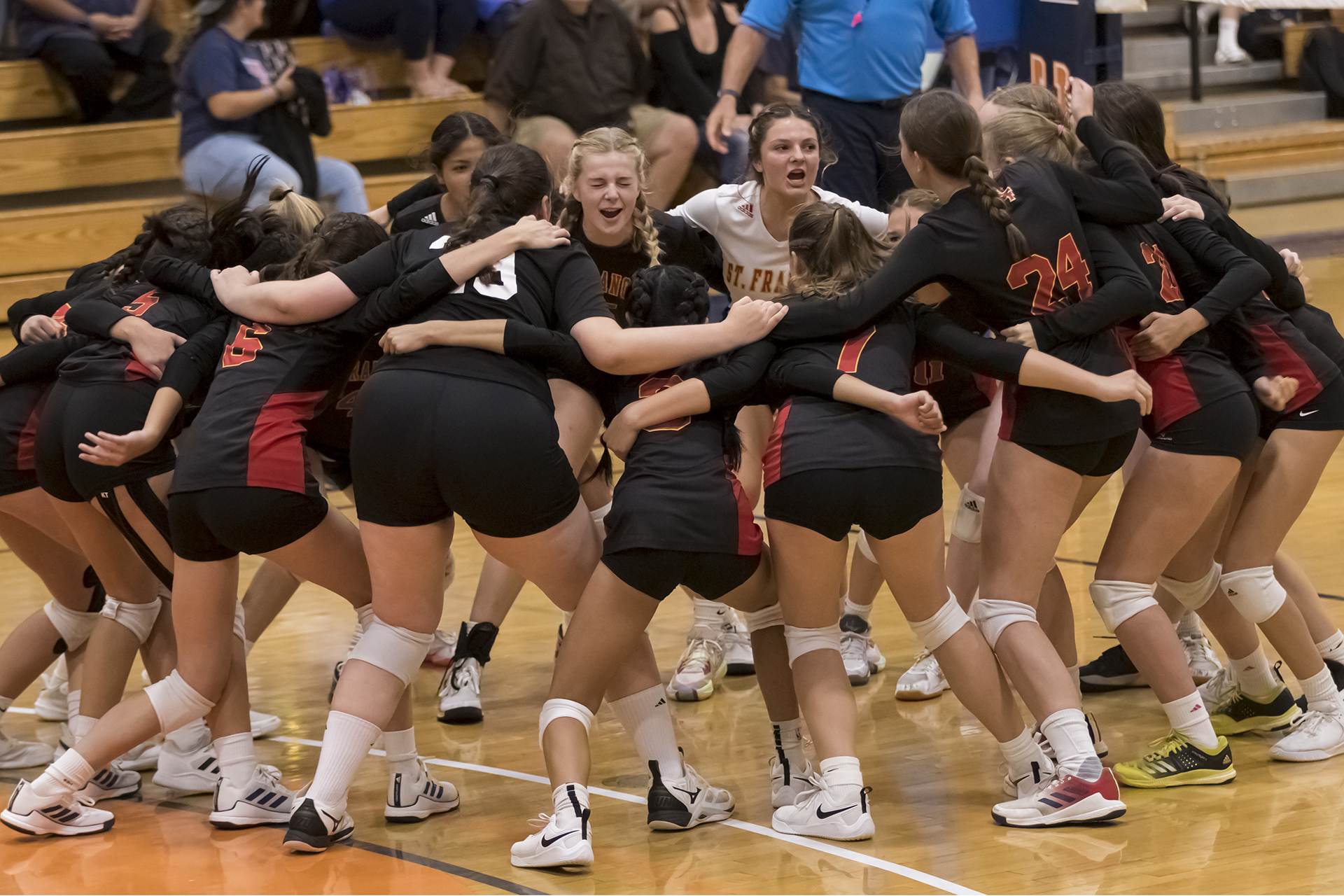 Troubies dominate Falcons in Holy Court opener