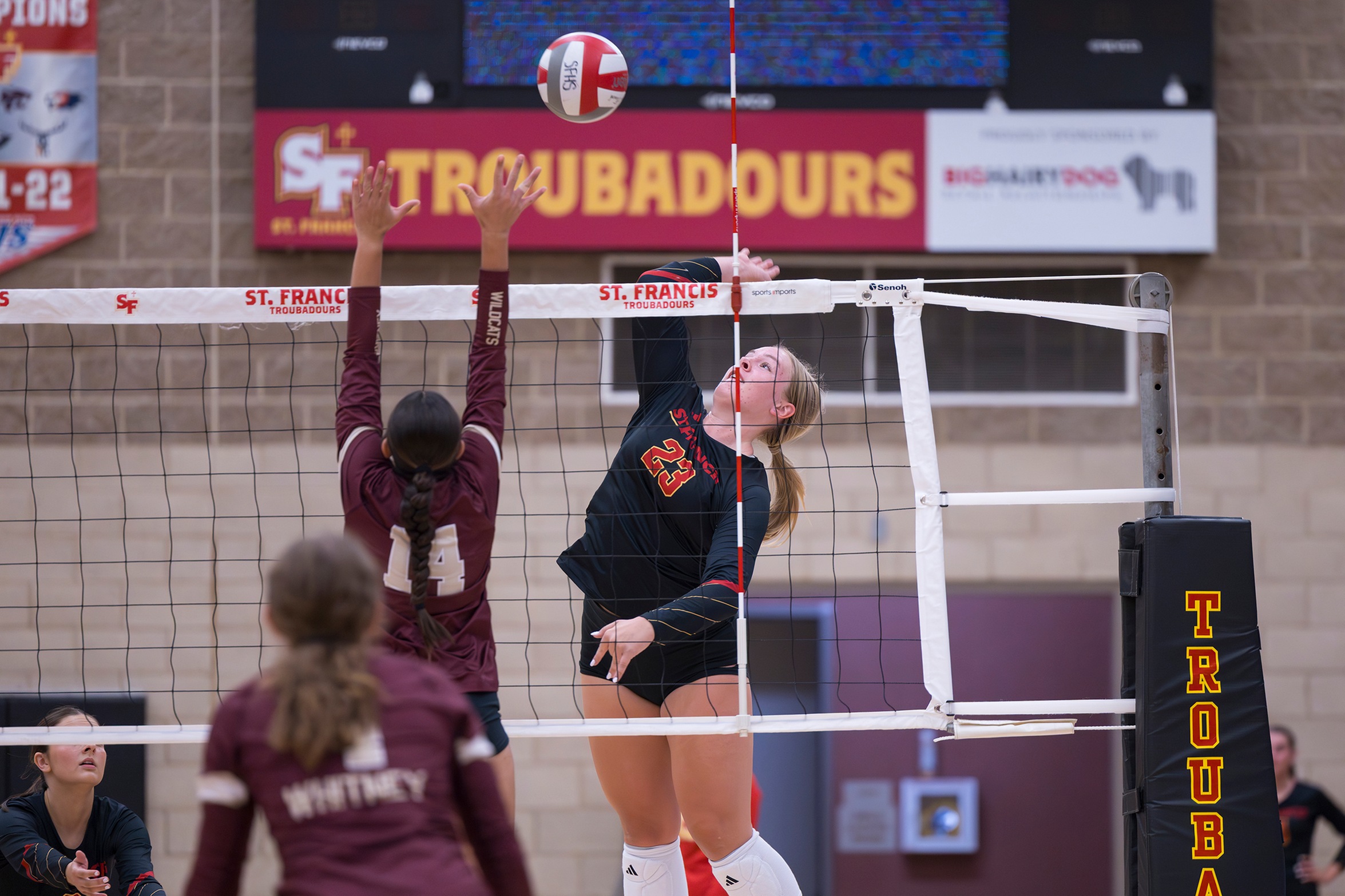 Sutton's double double leads SF in sweep at Whitney